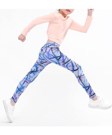SEAUR Girls Sports Leggings | Long Yoga Pants | Solid Color Tight Jogging & Running Pants | Training Apparel for 90-155 cm - Buy Online on GoSupps.com