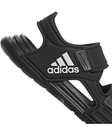 adidas Unisex Kids Altaswim Beach & Pool Shoes - Black/White/Grey - Size 2 US Little Kid - Buy Online on GoSupps.com