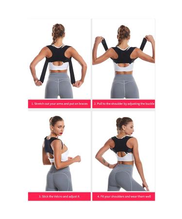 Hot Posture Corrector Adjustable Back Support Belt Spine Back Shoulder Brace Support Belts Adult Invisible Hunchback Belts lofty ambition - Buy Online on GoSupps.com
