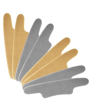 Baluue Shoe Heel Pads 4 Pairs Heel Cushion Pads Heel Grips Liner Cushions Inserts forLoose Shoes Heel Pads Insert Prevent Too Big Blisters Heel Slipping
