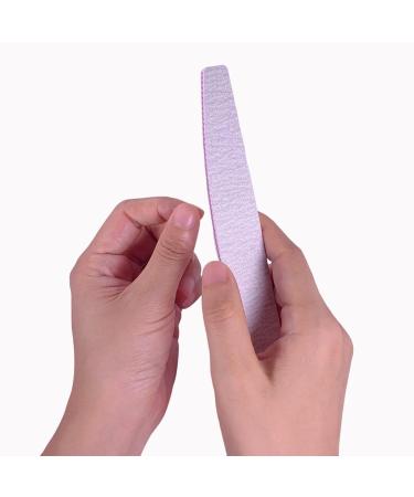 10 Pack 80/80 Grit Nail Files for Acrylic and Gel Nails - Professional Double Sided Emery Boards - Coarse Nail File for Manicure - Reusable Washable Curved Gray - Buy Online on GoSupps.com