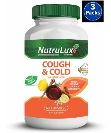 Cough & Cold (50 mg Ocimum Tenuiflorum) Halal Gelatin Free Capsules (3) - Buy Online on GoSupps.com