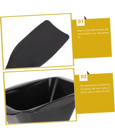 Beavorty 1 Set hair coloring tools balayage paddle hair dyeing bowl and brush hair color board salon hair dye coloring kit hair styling kit Hair Coloring Board to color hair plate abs 30X9.7X0.3CM Black - Buy Online on GoSupps.com