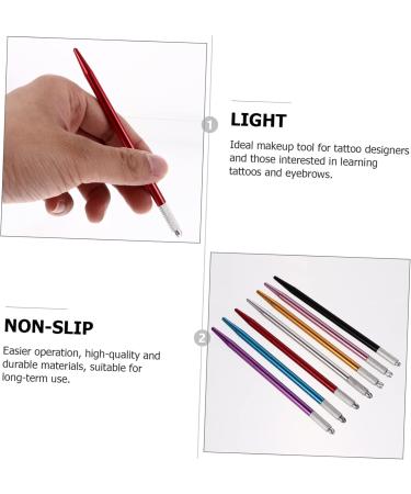 Hemoton 14 Pcs Metal Embroidery Pen Eyebrow Pen Microblade Pen for Eyebrows Eyebrow Pencil Hand Pen - Buy Online on GoSupps.com