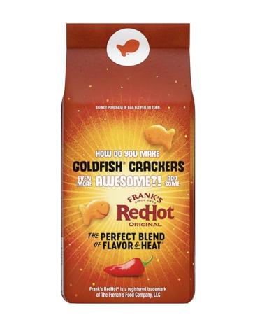 Shop Limited Edition Frank's RedHot Goldfish Crackers - 6.6 oz Bag | International Shipping Available - Buy Online on GoSupps.com