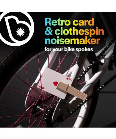 Brightz WheelCardz Vintage Style Spoke Noise Maker for Bicycles - Old-School Retro Bike Accessories for Boys, Girls, and Adults - Buy Online on GoSupps.com