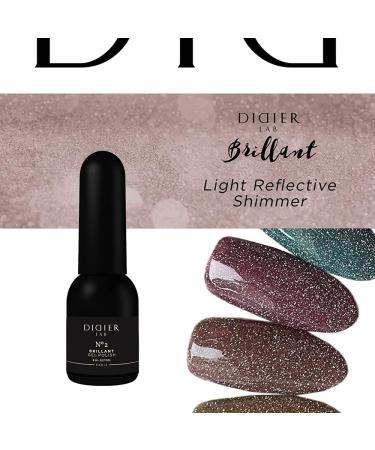 Didier Lab - Premium UV Gel Nail Polish - Brillant No. 02 - Gel Nail Varnish - Nail Art - Long-Lasting High Gloss Wear - Gel Nail Polish - Gel Nails - Glitter Gel Nail Polish - Rich Pigment - Buy Online on GoSupps.com
