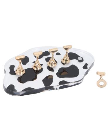 Nail Tip Holders Set with Magnetic Bottom Nail Art Practice Tools for Manicure Training ABS Material