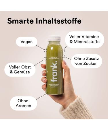 FRANK.5 Day Juice Cure Starter - 30 Cold-Pressed Vegan Juices Organic Gingershots & Herbal Tea - Ideal Fasting Cure Premium Quality - Buy Online on GoSupps.com