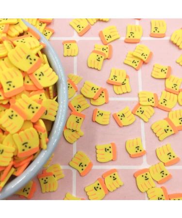 100g Smiley Banana Slices Polymer Soft Clay Sprinkles for Decoration Nail Sticker DIY Making Phone Case Decor - Buy Online on GoSupps.com