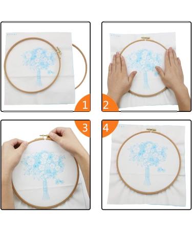 2 Pack 5 Inch Guofa Beech Wood Embroidery Hoops for Cross Stitch and Decoration - 5in/13cm Hoops - Set of 2 - Buy Online on GoSupps.com