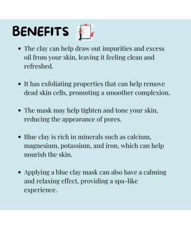 Meesha Serbian Blue Clay Powder | 100% Natural Cambrian Clay for Face Masks Body Wraps Hair Treatment | 3.5 oz (100g) | Ideal for Soap Making Body Scrubs Bath Bombs | Soothing & Cleansing - Buy Online on GoSupps.com