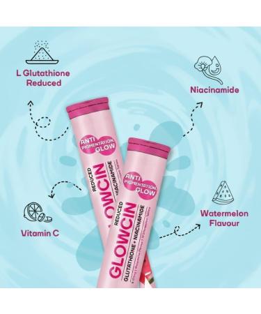 Glutathione Tablets for Glowing Skin | 15 Effervescent Tablets with 572mg L-Glutathione & Vitamin C | Sugar-Free Antioxidant & Skin Glow Supplement for Clear Skin | Orange - Buy Online on GoSupps.com