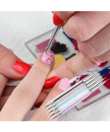 Buy AvoDovA 5-Piece Nail Art Liner Brush Set - Dual-Ended Nail Art Pens for Creative Designs | International Shipping Available - Buy Online on GoSupps.com