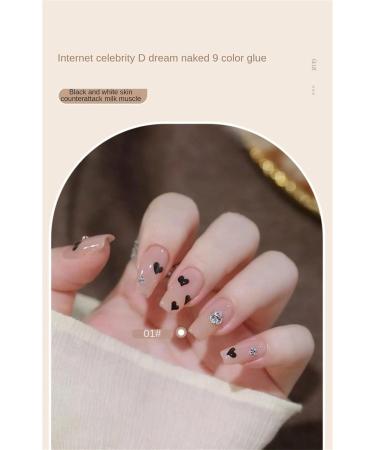 Ruieo Fian ice through nude color white dream naked nail salon for nail polish set nude nail polish ice through nail polish #08 - Buy Online on GoSupps.com