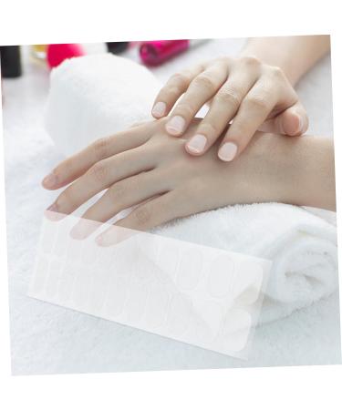 Mikinona 6 Sheets Nail Patch Stickers Sheer Nail Polish Transparent Nail Polish Manicure Kit Clear Nail Polish Nail Kits Gels Nail Sticker Gel Wraps for Nails Nail Strips Double Sided Tape - Buy Online on GoSupps.com