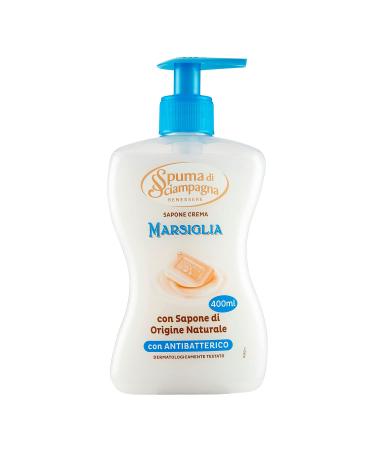 "Marsiglia Neutral pH Natural Liquid Soap with Antibacterial - 13.53 Fluid Ounces (400ml) Bottle with Measuring Cap Italian Import