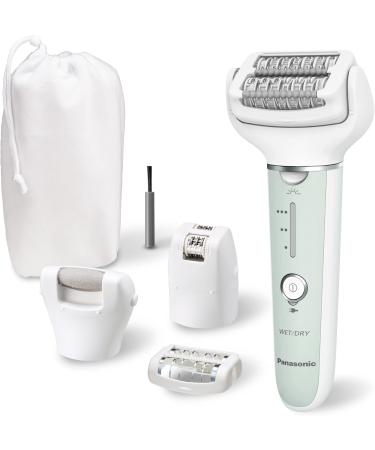 Panasonic ES-EY70-G503 4-in-1 Wet/Dry Epilator | Dual Disc 60 Tweezers 90 Swiveling Head LED Light Wireless Hair Remover & Foot Care Tool - Buy Online on GoSupps.com