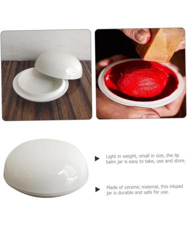 OSALADI Toiletry Containers Sample Containers Mini Containers Makeup Container Lotion Container Lip Balm Containers Small Jar with Lid Travel Storage Jar White Castor Oil Ceramics - Buy Online on GoSupps.com