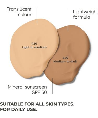 Alyria High Protection BB Tinted Cream SPF 50 Light to Medium - Broad Spectrum Mineral Sunscreen with Ectoin & Vitamin E - Vegan Talc-Free Paraben-Free - (Shade 420) - Buy Online on GoSupps.com