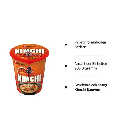 NONGSHIM Instant Cup Noodles Kim Chi - 12 Pack (75g each) | Authentic Korean Flavor - International Shipping Available - Buy Online on GoSupps.com