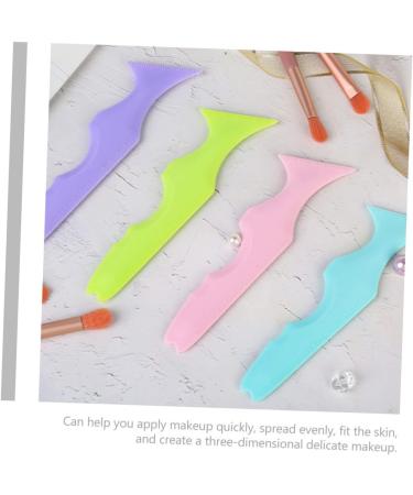 Didiseaon 4 Pcs Silicone Beauty Ruler Eye Shadow Massaging Eye Mask Eyebrow Guide Aid Bevel Template Board - Buy Online on GoSupps.com