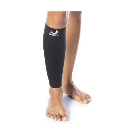 BioSkin Calf Sleeve - Medical-Grade Compression Calf Sleeve for Shin Splints Shin Pain Calf Strains Tight Calves and Enhanced Performance - Hypoallergenic and Breathable- Single (XXL)