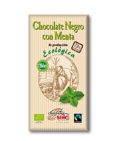 Mitoku 73% dark chocolate with mint 100g.