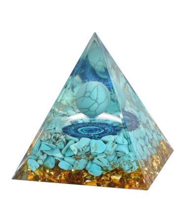 Crystal pyramid healing stone energy pyramids Reiki crystal pyramid gemstones healing stones moonstone crystal energy tower for positive energy reiki healing meditation house decoration - 6cm
