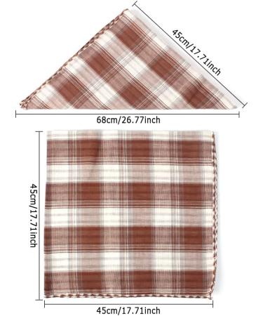 Buy Dadabig 4-Piece Dog Bandanas - Stylish Reversible Triangle Scarves for Dogs & Cats - Cotton Checkered Pet Neckwear - Buy Online on GoSupps.com