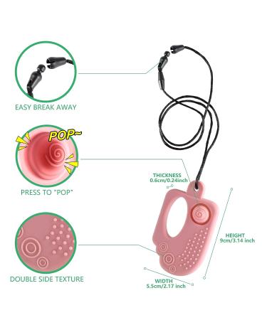 BPA Free Seeway Ice Cream Pop Chew Necklace for Sensory Kids - Teether Toy for Teething Relief in Infants with Autism, ADHD, Anxiety, and SPD - Buy Online on GoSupps.com