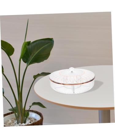 PRETYZOOM Dessert Plate Candy Box Food Tray Veggie Tray Snack Platter Divided Serving Dish Desktop to Rotate Potato Chips - Buy Online on GoSupps.com