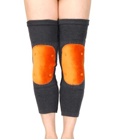High-Quality Cashmere Knee Brace for Men & Women | Tourmaline Magnetic Therapy | Warm Thermal Leg Support for Skiing Running & Cycling | Pain Relief Knee Warmers - Buy Online on GoSupps.com