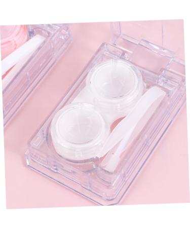 Solustrie 4-Piece Mini Container for Colored Contact Lenses - Eye Lens Storage with Halter Mirror & Cleaning Case - Buy Online on GoSupps.com