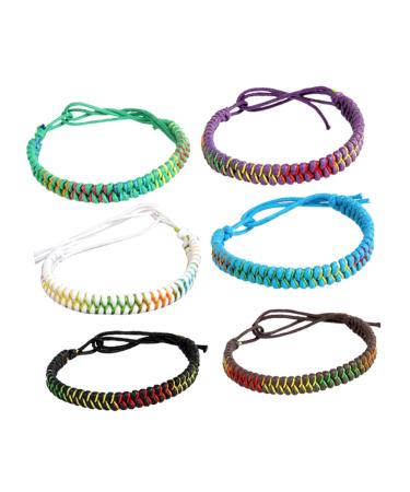 COHEALI 6pcs Adjustable Bracelets for Women Bangle Bracelets for Women Bracelet Bracelet String Miss Size 1