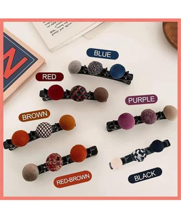 Shop Nalakey Double Retro Hair Clips - 6pcs Twist Braid Hairpins for Women & Girls | Perfect Double Pony Hairstyles - Buy Online on GoSupps.com
