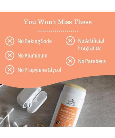 Earth Mama Bright Citrus Deodorant | Safe for Sensitive Skin Pregnancy and Breastfeeding Contains Organic Grapefruit and Calendula No Baking Soda or Aluminum 2.65-Ounce (2-Pack) NEW Bright Citrus 3 Ounce (Pack of 2) - Buy Online on GoSupps.com