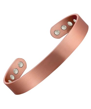 7" Wide Copper Bracelets for Men Arthritis Natural Joint Pain Relief Health Jewelry Gift - Buy Online on GoSupps.com