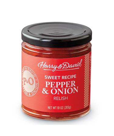 Harry & David Sweet Pepper & Onion Relish Plant Based Condiment Hamburger And Hot Dog Relish Sandwich Spread Topping Charcuterie Board Foods 10 Fl Oz.