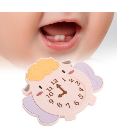 Alarm Clock Shaped Silicone Teething Toy for Infants - Bright Color Cartoon Design for Gum Relief and Travel - Buy Online on GoSupps.com