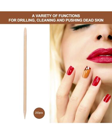Cuticle Remover Lightweight And Portable Used To Clear Wood Nail Pusher Multifunctional Design for Home Beauty Salon 200 pieces - Buy Online on GoSupps.com