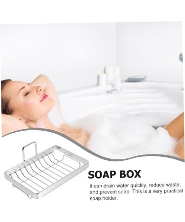 Amosfun 4pcs Soap Box Wall Soap Holder Metal Bar Soap Holder Soap Draining Racks Wall Soap Soap Holders Sponge Rack Water Stainless Steel Soap -mounted Organizer - Buy Online on GoSupps.com
