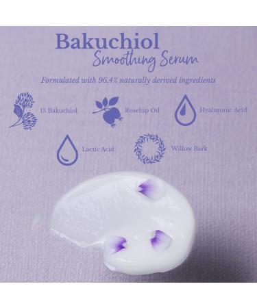 SBC Skincare Bakuchiol Smoothing Serum 100ml Anti-Ageing Face and Body Serum with Hyaluronic Acid and Rosehip Oil Gentle Vegan Friendly Retinol Alternative - Buy Online on GoSupps.com