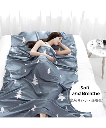 Azarxis Cotton Sleeping Bag Liner - Lightweight Travel Sheet for Camping and Backpacking - White, Size L - Buy Online on GoSupps.com