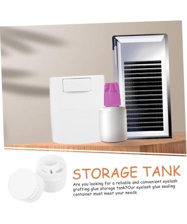 Pot de Rangement Herm tique pour Colle Extensions de Cils Compact Blanc Anti-humidit pour Professionnel Maquillage Quotidien - Buy Online on GoSupps.com