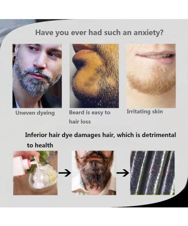 Allbestaye Beard Shampoo & Blackening Dye - Natural Black 5-Minute Application Lasts 4 Weeks (10pcs) - International Shipping Available - Buy Online on GoSupps.com
