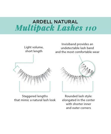 Ardell Natural Multipack 110 Black - 4 Pairs per Pack - Buy Online on GoSupps.com