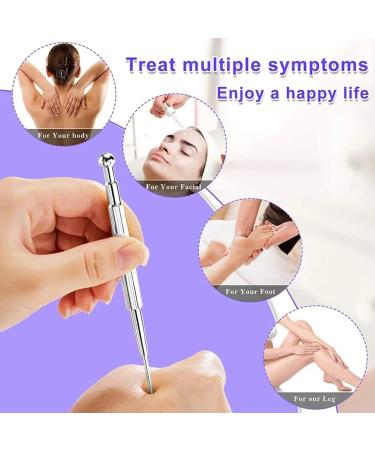 Buy Acupressure Pen for Effective Massage | Stainless Steel Meridian Pencil & Acupuncture Stick | International Shipping Available - Buy Online on GoSupps.com