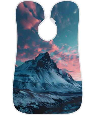 Mountain Moon Evening Sunset Beard Bib Apron | Best Beard Hair Catcher for Men | Perfect Gift for Dad & Husband - Father's Day Anniversary Christmas - Buy Online on GoSupps.com