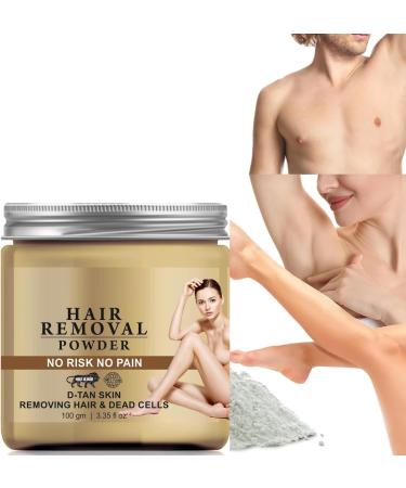 Hyd Pure Hair Removal Powder for Armpits Hands Legs and Bikini Line ThreeinOne Use for DTan Skin Removing Hair Removing Dead Cells in Sandalwood Fragrance 100 gm - Buy Online on GoSupps.com